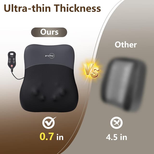 Thumbnail 6 de Back Massager heat 4D kneading 0.75in