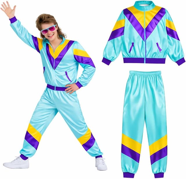 Thumbnail 6 de TK Gruppe Timo Klingler Trainingsanzug neon 80er