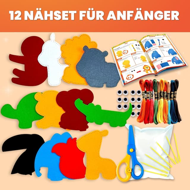 Detalle 2 de QUOKKA Nähset Kinder ab 8 Jahren 12 Teile