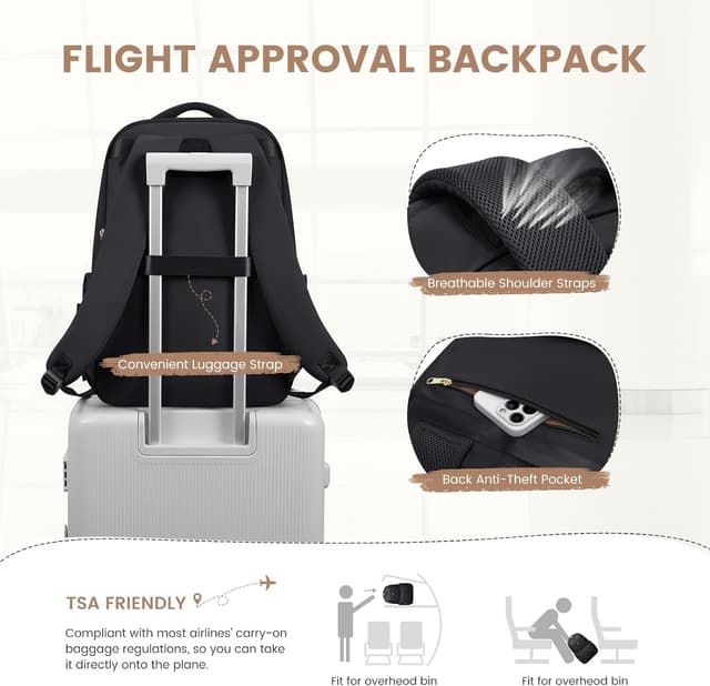 Thumbnail 6 de GOLF SUPAGS Lunch Rucksack mit 16-Zoll-Laptopfach und isolierter Kühltasche (Lunch Rucksack, 47 x 32 x 14,5 cm)