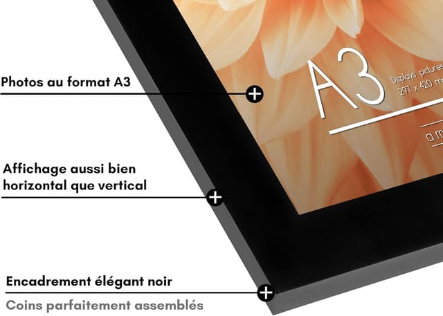 Thumbnail 2 de Americanflat Cadre Photo A3 Noir 29,7x41,9 cm