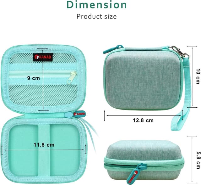 Detalle de XANAD Digitalkamera Hülle & Tasche für Kodak Pixpro FZ55/FZ45 (grün) – kompakte Schutzhülle für Kinder, Vlogging & Kompaktkameras