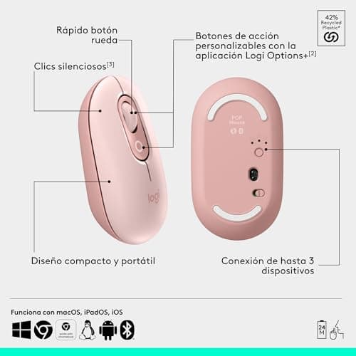 Thumbnail 5 de Logitech POP Mouse - Ratón inalámbrico compacto y colorido 🎨