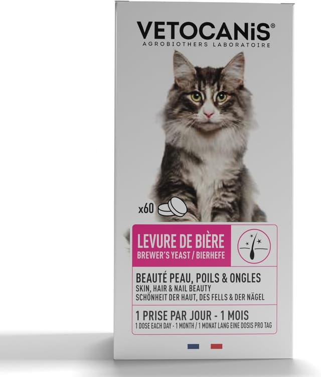 Imagen de Vetocanis Levure de Bière Chat 60 comprimés en OfertitasTOP