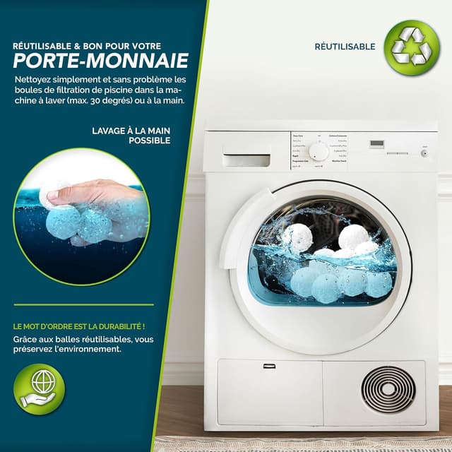 Thumbnail 5 de tillvex Balles filtrantes 1400 g pour piscine