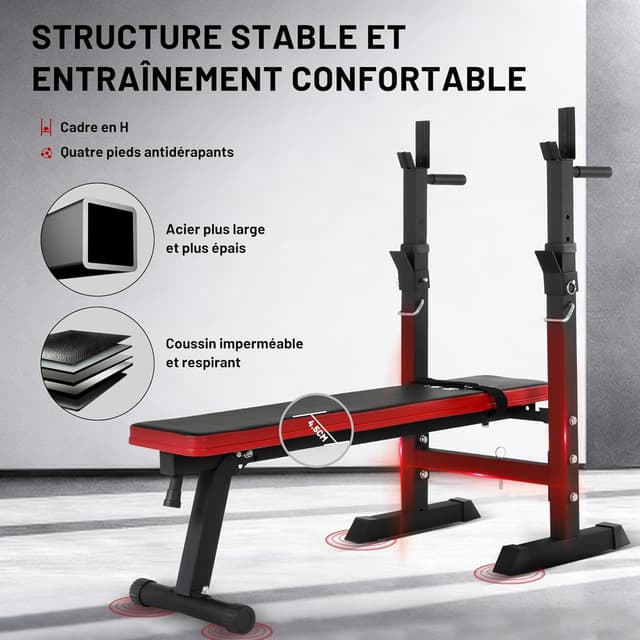 Thumbnail 1 de ISE SY-544 banc de musculation pliable 110 cm 🏋