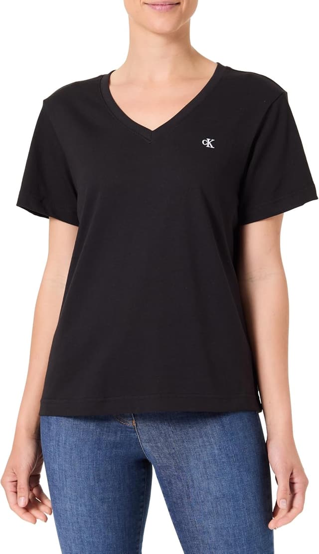 Thumbnail 6 de Calvin Klein Donna T-Shirt Maniche Corte Archive con scollo a V