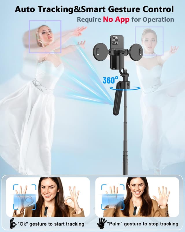 Detalle 2 de Vlogging Kit 63” Auto Face Tracking