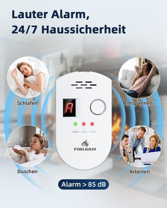 Detalle de Firlarm Gasmelder Stadtgas, Plug-in