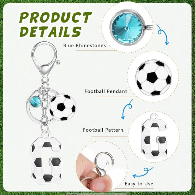 Thumbnail 2 de MWOOT Football Alphabet Keychain