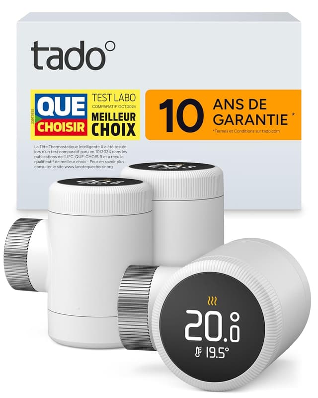 Imagen de tado° Smart Thermostat X lot de 3 thermostat connecté pour radiateur en OfertitasTOP