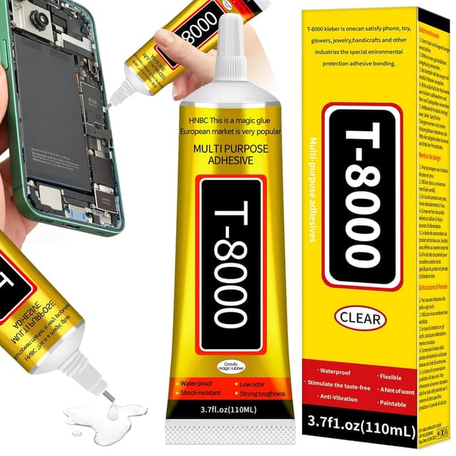 Detalle de Colle écran smartphone 110 ml, colle téléphone transparente et flexible pour réparation d’écrans