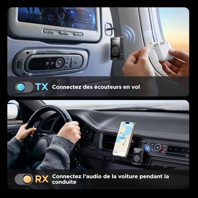 Thumbnail 5 de UGREEN Transmetteur Récepteur Bluetooth 5.3 2 en 1