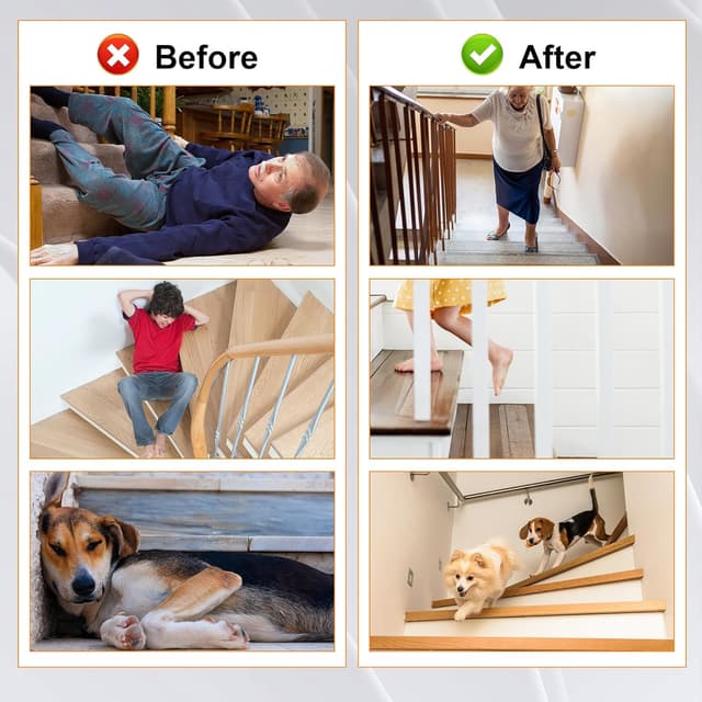 Detalle 2 de Cozary Tapis antidérapant escalier transparent 60x15 cm