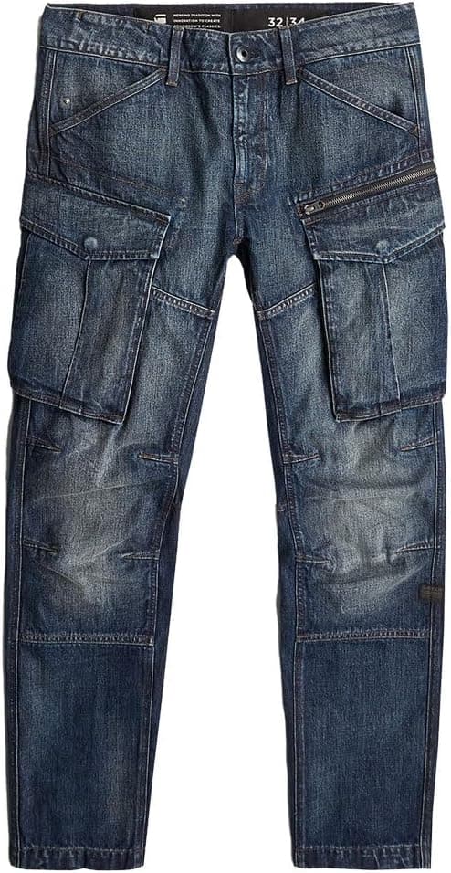 Detalle de G-STAR Jeans Rovic Zip 3D Regular Tapered – mit Reißverschluss, Knopf und Cargotaschen