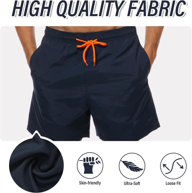 Detalle 2 de Aisprts Costume da bagno uomo traspirante ad asciugatura rapida con 3 tasche e coulisse regolabile (S–XXL)