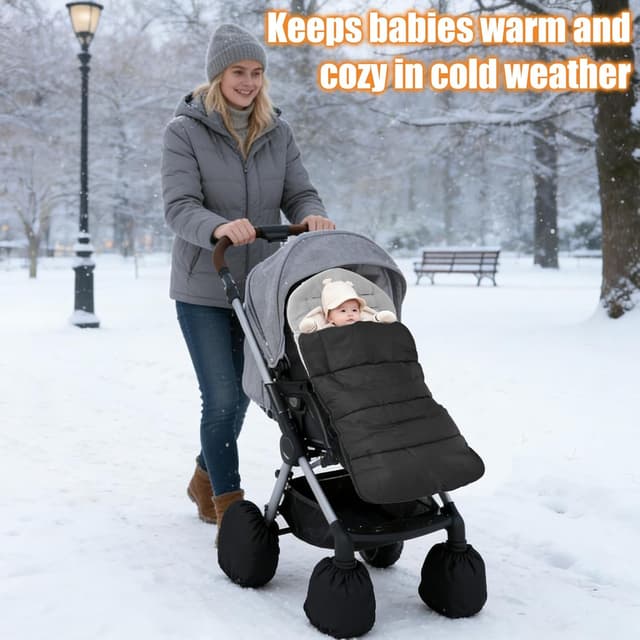 Thumbnail 4 de KKUOYT Universal Pushchair Footmuff 80x38cm