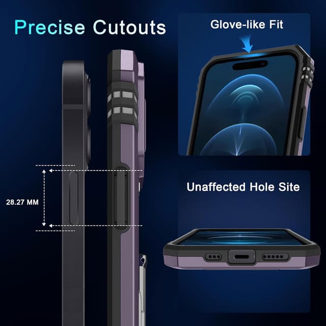 Thumbnail 5 de DEERLAMN Case for iPhone 15 Deep Purple