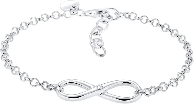 Detalle de Elli Infinity Armband 925 Silber mit Zirkonia