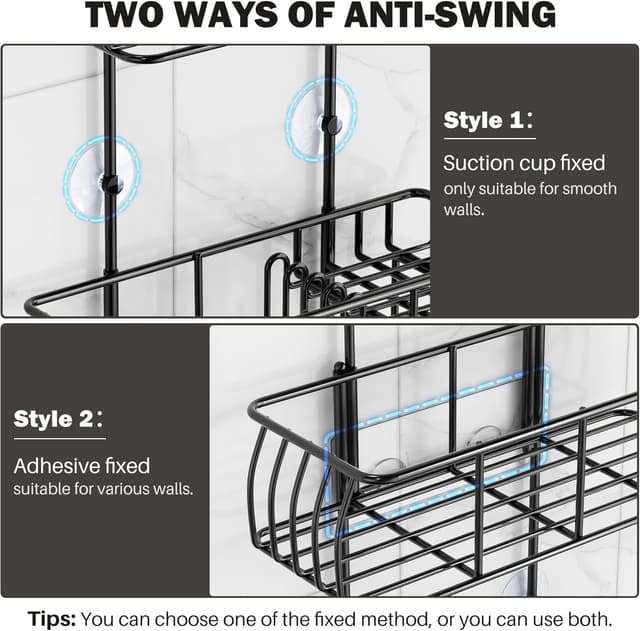 Thumbnail 4 de Epicano Shower Caddy Hanging Rustproof Organizer