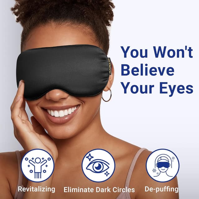 Detalle de Cooling Eye Mask for Dark Circles & Puffiness (Cold Compress, Post-Surgery Relief) — FSA/HSA Eligible