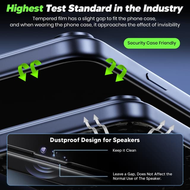 Detalle 1 de iPhone 17 Pro Max 9H screen protector