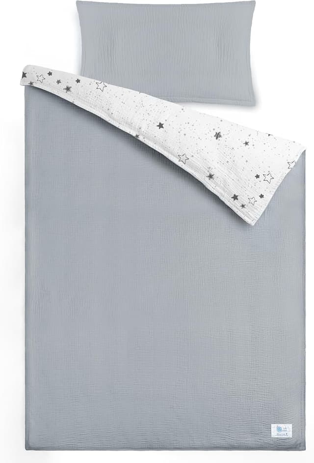 Detalle de lulumoon Kinderbettwäsche 100x135 cm mit Kissenbezug 40x60 cm (Baumwolle, Oeko-TEX Standard)