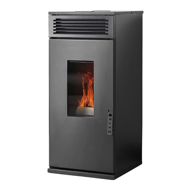 Detalle de Eider Leonora Termoestufa pellets 24 kW 25 kg