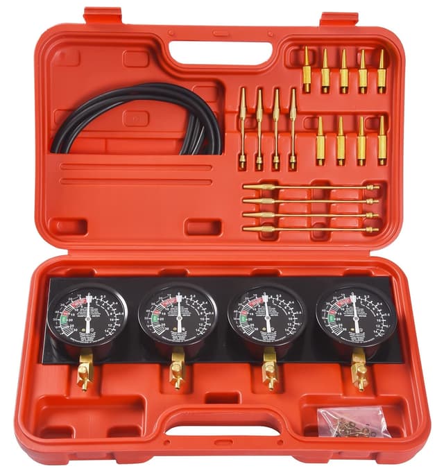 Detalle de DHA Motorcycle Fuel Vacuum Carburetor Synchroniser Gauge Tool Kit for 4-Cylinder Set-ups