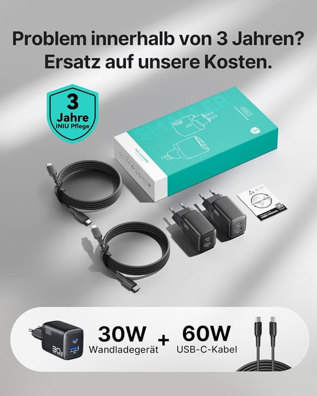 Thumbnail 6 de INIU 30W USB-C Ladegerät 2-Pack ⚡