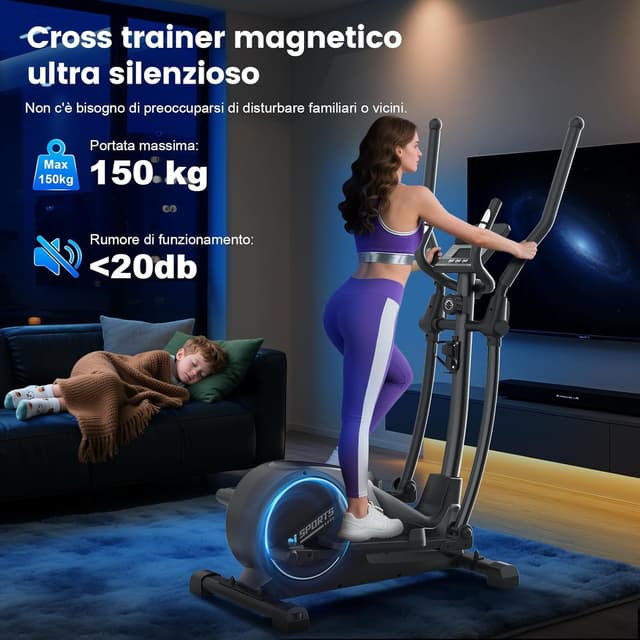 Detalle de Neezee Ellittica 8 kg, 16 livelli magnetici