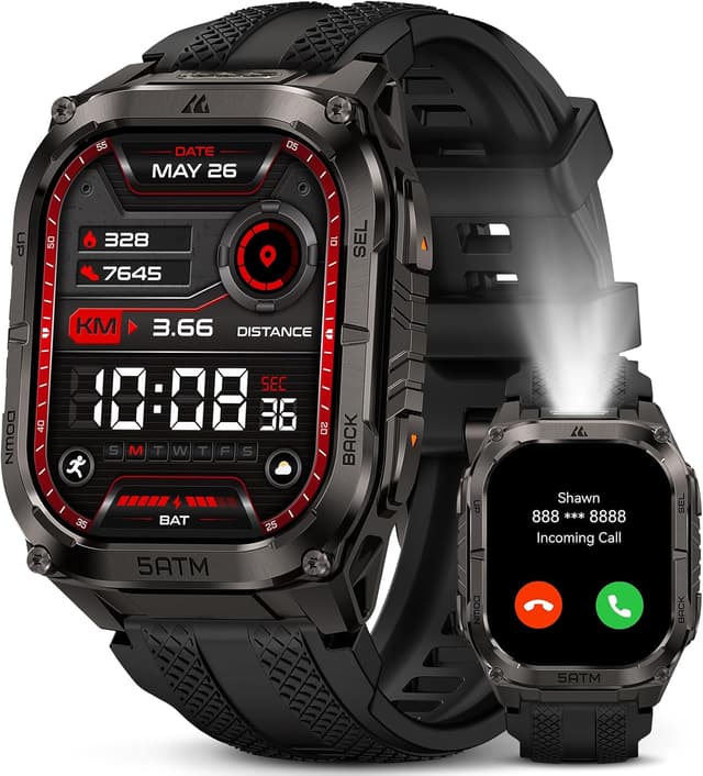 Detalle de KOSPET TANK M4C GPS smartwatch 1.96-inch