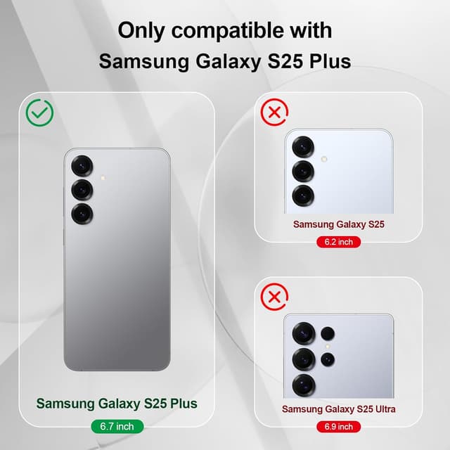 Detalle de Btstring Hülle für Samsung Galaxy S25 Plus – Silikon-Case mit weichem Mikrofaserfutter (lila)