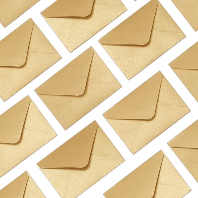 Thumbnail 6 de Gold Small Envelopes 100-pack 10.16 x 6.9 cm