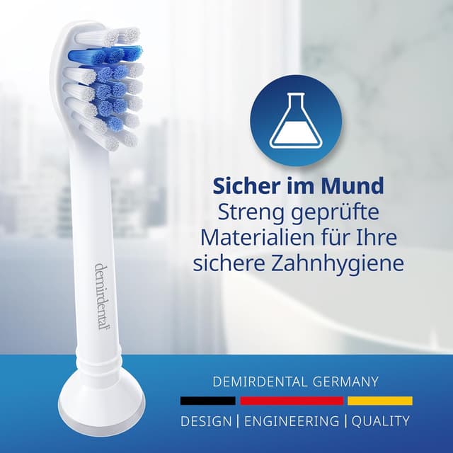 Thumbnail 6 de 8er demirdental Mini Sensitive Aufsätze für Philips Sonicare Ersatzbürsten (HX6088) – weich & klein, für sensible Zähne
