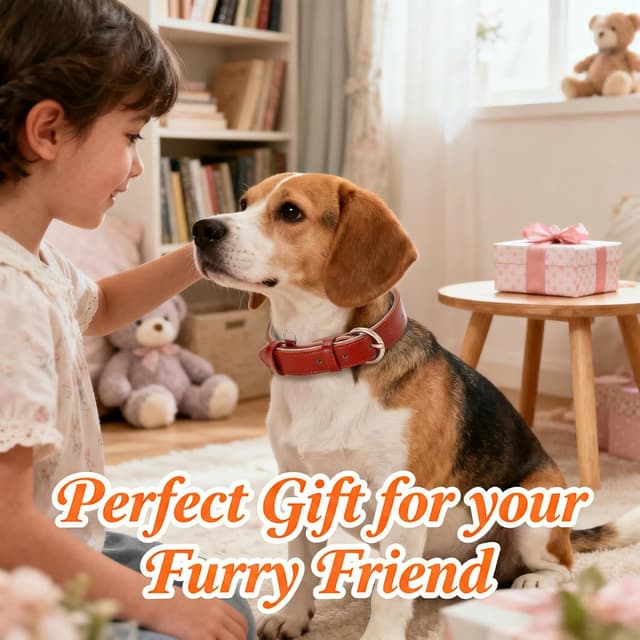 Thumbnail 6 de WHIPPY Leather Dog Collar 18.9in