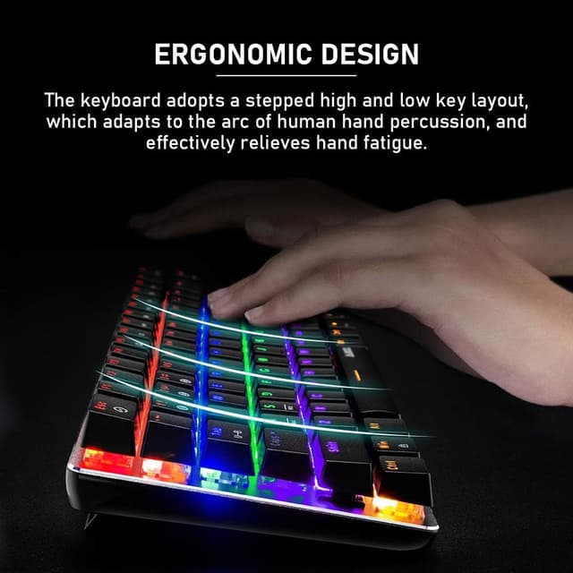 Thumbnail 6 de Bluetooth Mechanische Tastatur AK33 82 Tasten