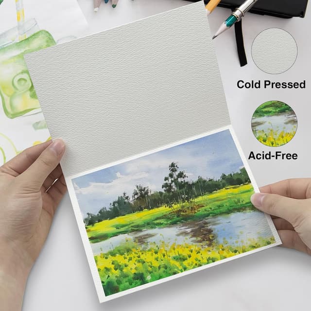 Thumbnail 3 de KOVIEDE watercolor cards 50 pack, 4 x 6 in