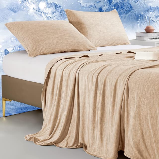 Detalle de Marchpower Arc-Chill 3.0 couverture de refroidissement double face 150x200 cm (beige) Q-Max > 0,5