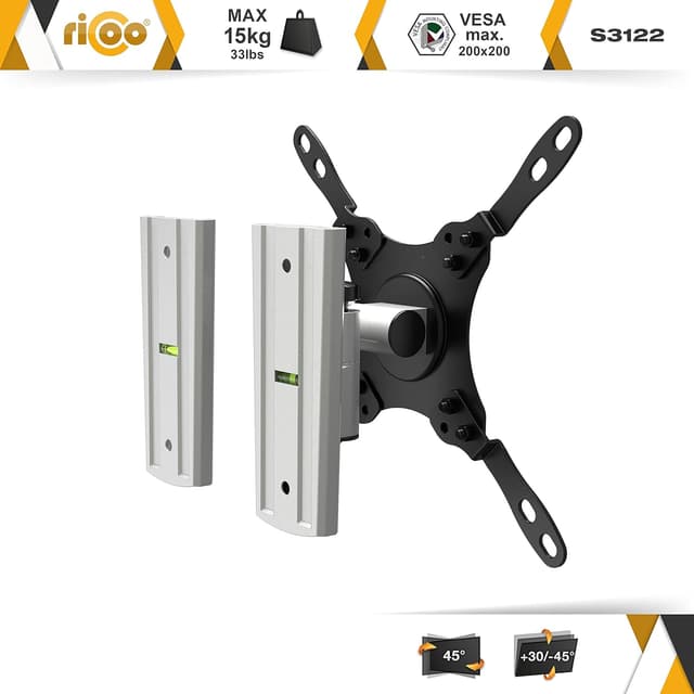 Thumbnail 1 de RICOO S3122 supporto monitor girevole 13-42