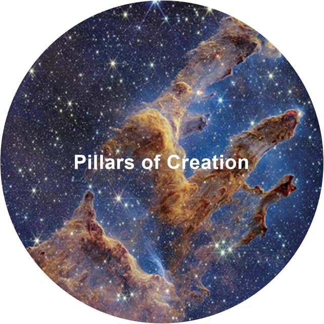 Detalle de Ainael Galaxy Projektor Disc – Ultra HD Projektionsscheibe (6er Set Nebula B) für Galaxy Projektor Pro