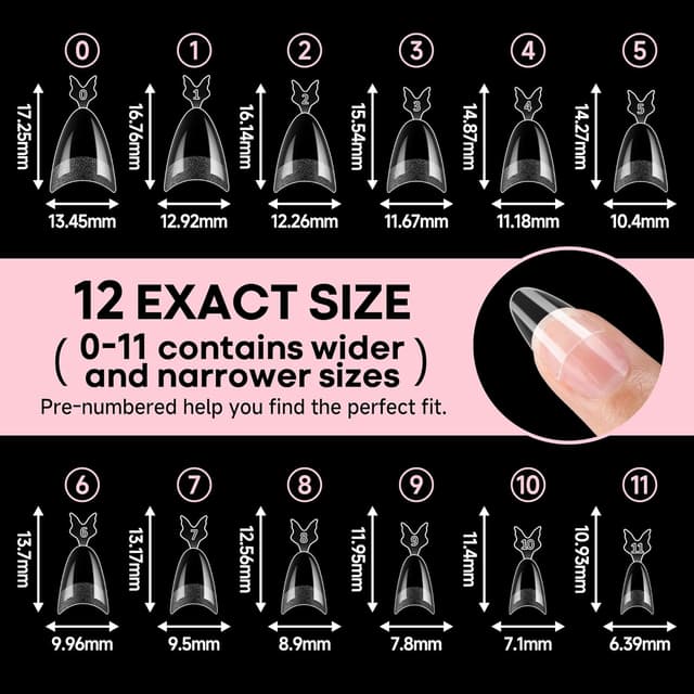Thumbnail 6 de UNA GELLA Almond Nail Tips 312pcs