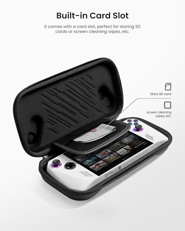 Thumbnail 6 de tomtoc Protective Case for ROG Ally X and ROG Ally – slim hard shell travel bag, shockproof, black