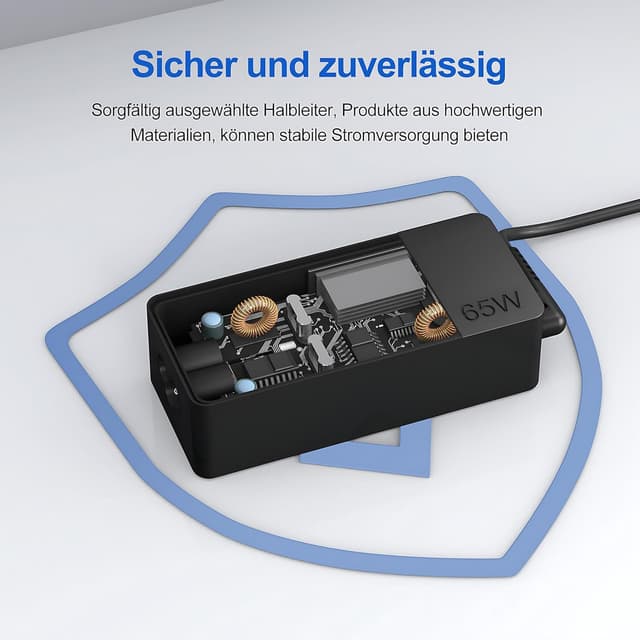 Detalle de 65W Lenovo USB‑C Laptop-Ladekabel Netzteil (USB‑C Type‑C) für Lenovo ThinkPad/IdeaPad/Yoga/Chromebook – 10FT