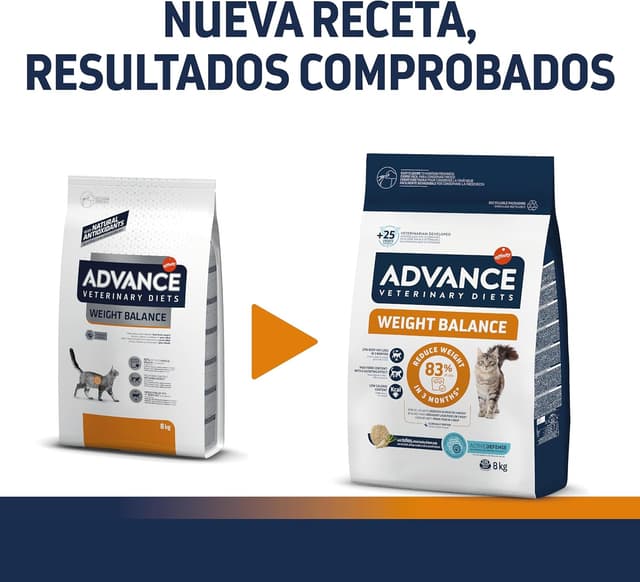 Thumbnail 1 de Advance Veterinary Diets Weight Balance, Pienso para Gatos con Problemas de sobrepeso, 8kg