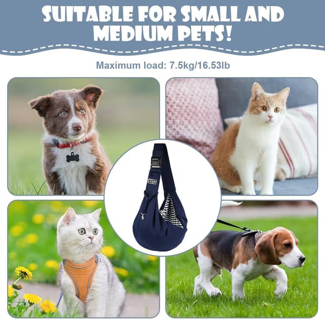 Thumbnail 6 de Adiwo Dog Carrier Bag Sling 7.5 kg