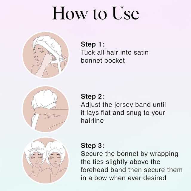 Thumbnail 4 de Kitsch XL Satin Bonnet for Sleeping 💇♀