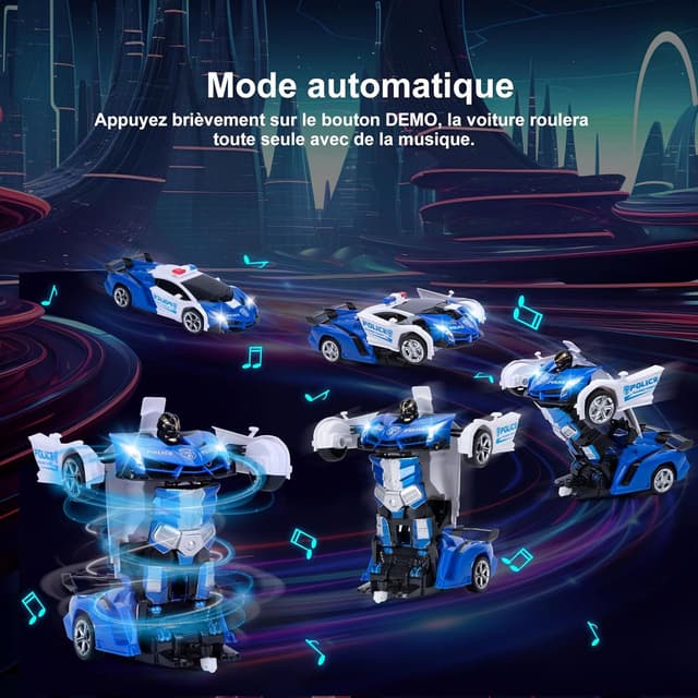 Detalle de Yellcetoy Transform Jouets voiture RC 2 en 1