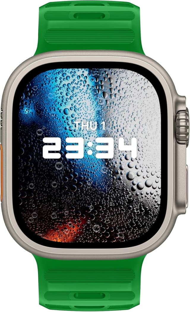 Detalle de Cinturino sport in silicone DONEGANI UC1 per Apple Watch (tutte le misure compatibili) Verde di Natale