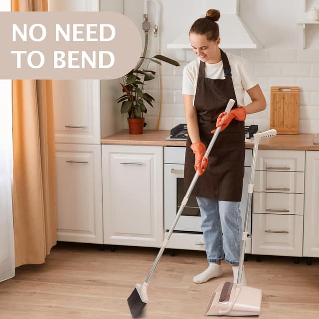 Thumbnail 4 de XXFLOWER Long Handle Dustpan and Brush Set